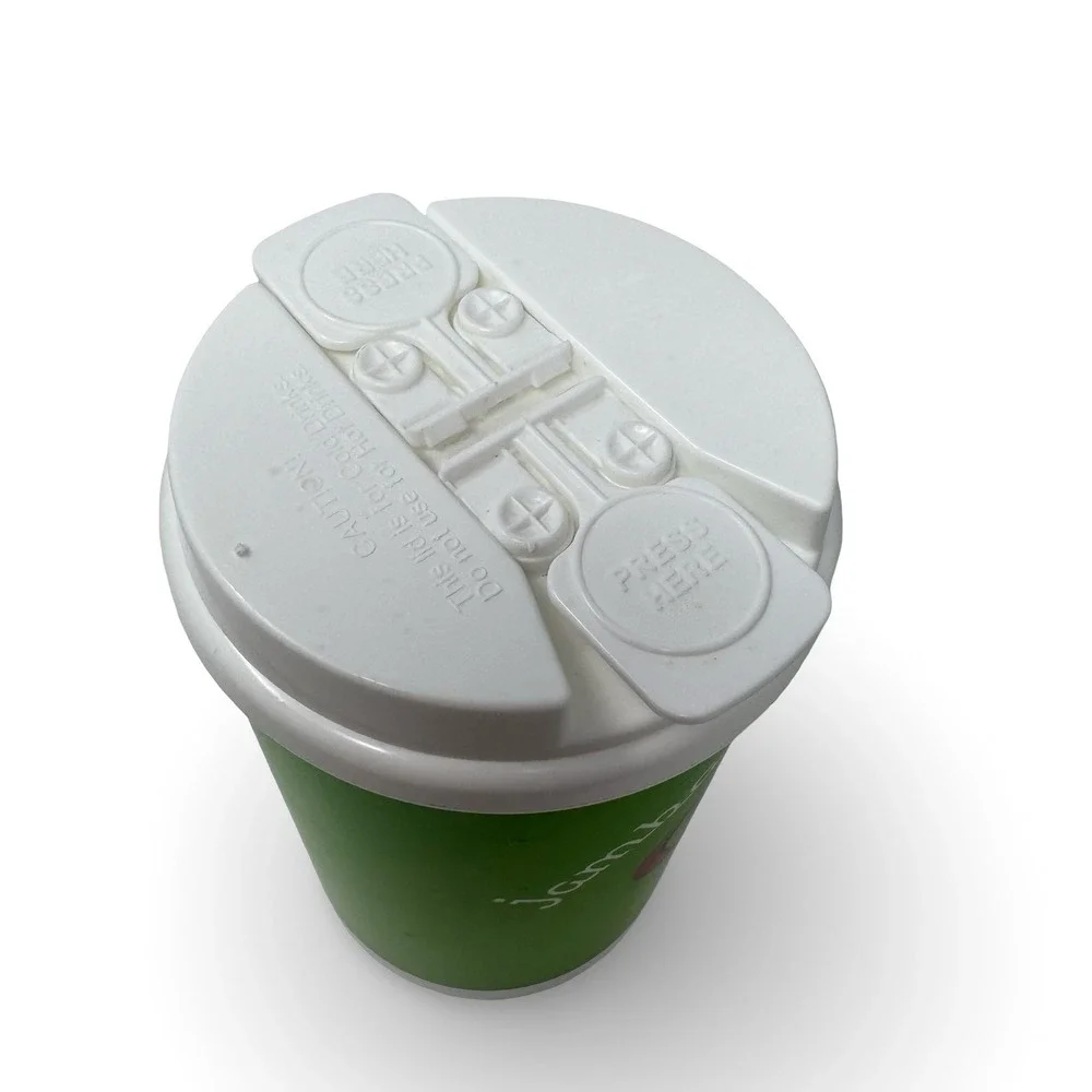 Jamba Juice VTG 90s Y2K Plastic Thermal Cup Mug 64 oz Refillable Travel Green